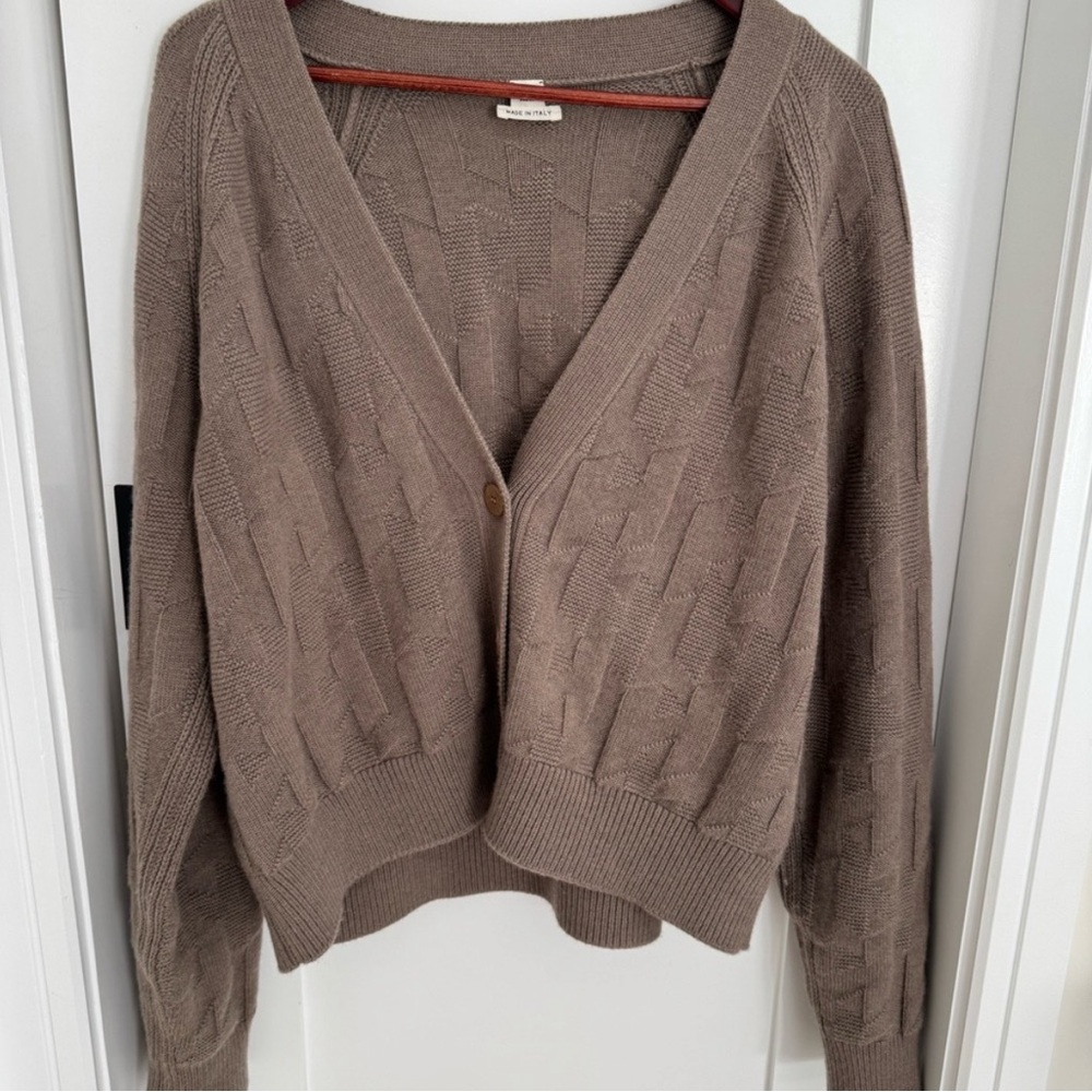 Hermes Etoupe H Motif Sweater